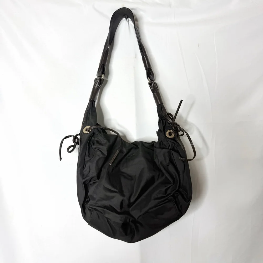 Kate Spade Y2K Black Nylon Shoulder Crescent Bag One Size